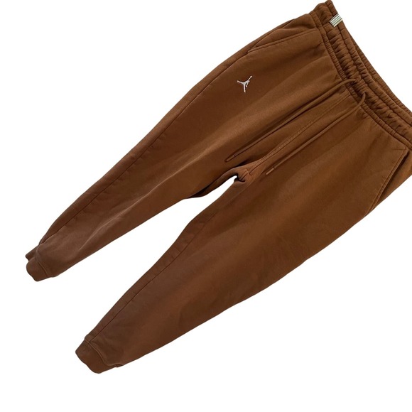 Jordan‎ Sweatpants Jumpman Fleece Brown Joggers Jordan EST 1985 Pants - Picture 1 of 6